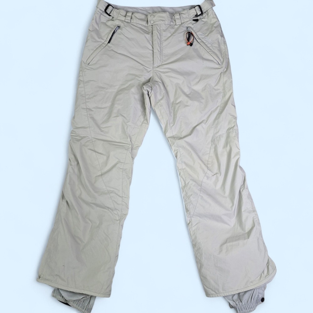 Columbia‎ Women XL Pale Gray Omni-Tech Insulated Ski Snowboard Pants